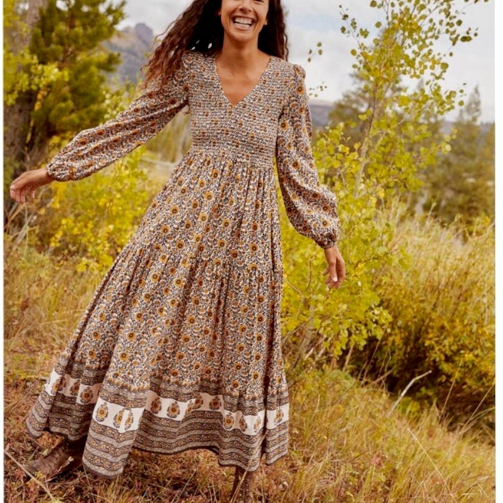 🛑SOLD🛑Christy Dawn The Aimee Dress in Golden Sunflower  Size XS/S - Picture 2 of 16